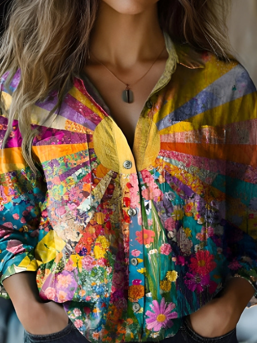 Annie - Trendy Colorful Top for Women