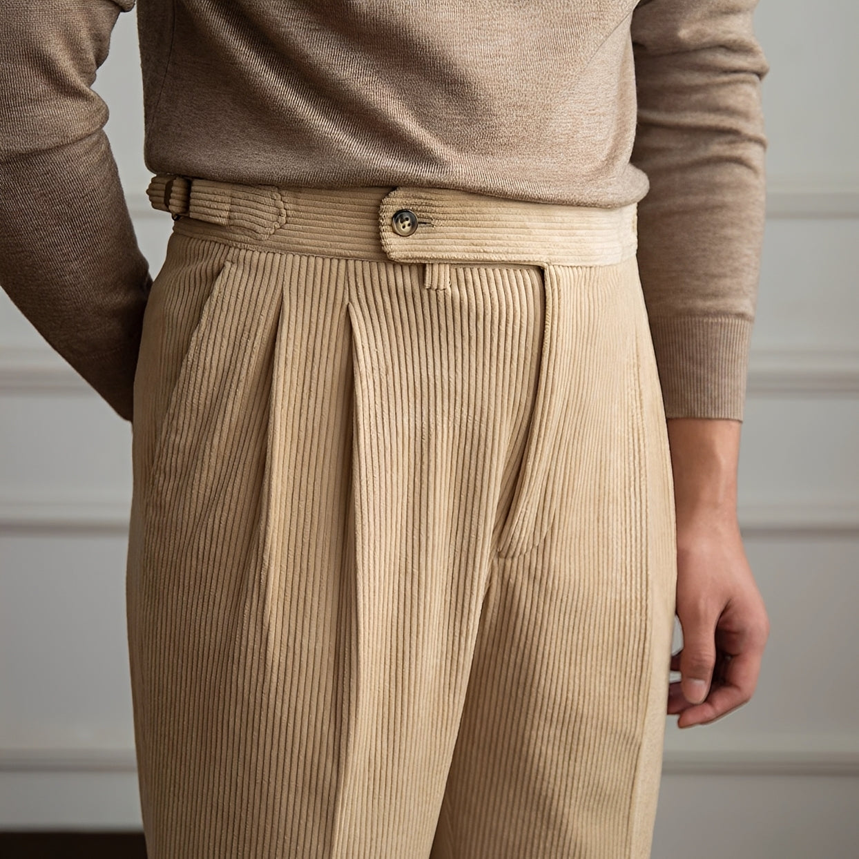 Rafael - High Waist Patterned Trousers
