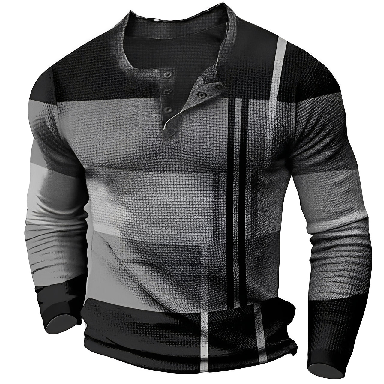 Sam - Men's Long-Sleeve Shirt - Trendy and Relaxed