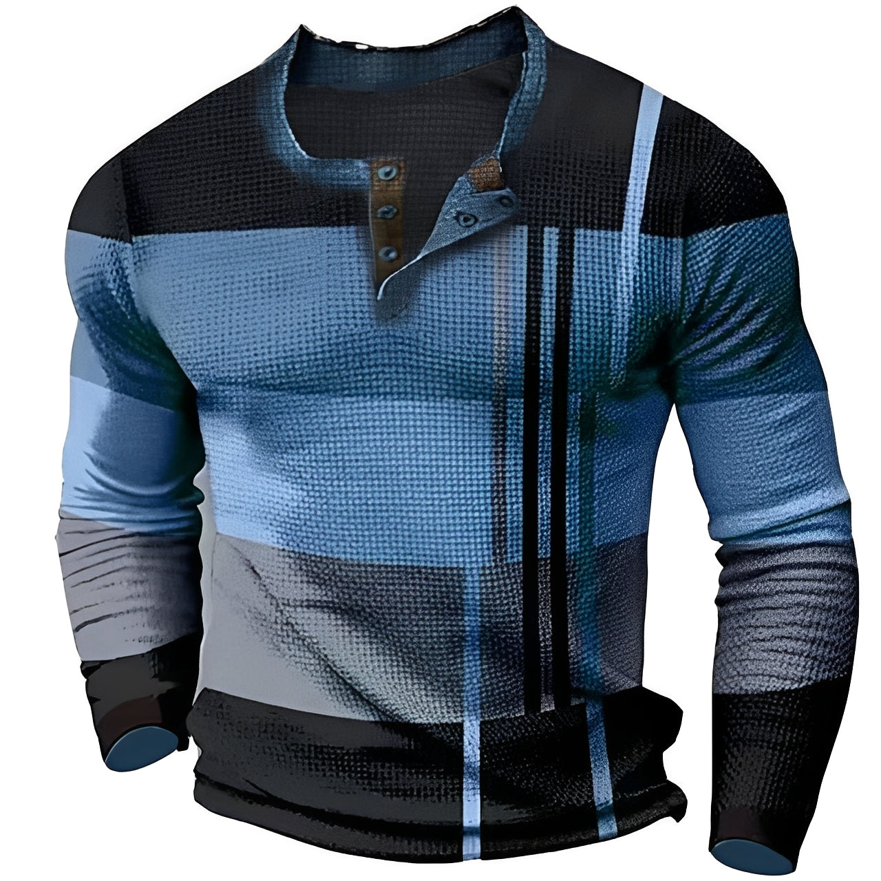 Sam - Men's Long-Sleeve Shirt - Trendy and Relaxed