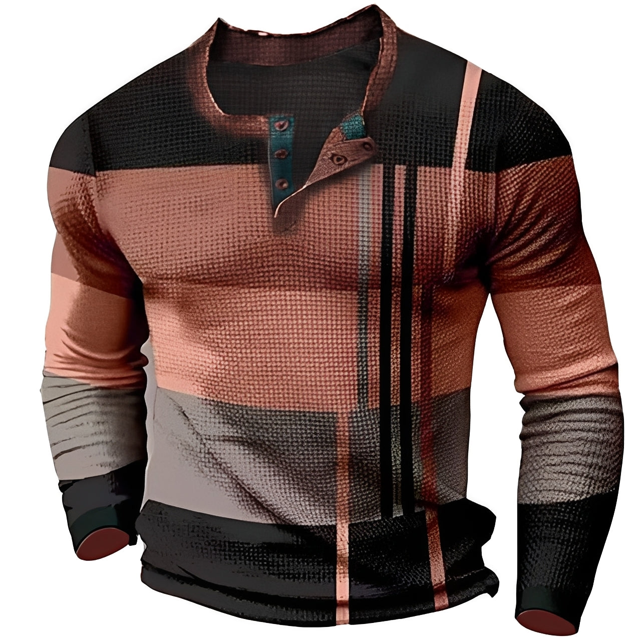 Sam - Men's Long-Sleeve Shirt - Trendy and Relaxed