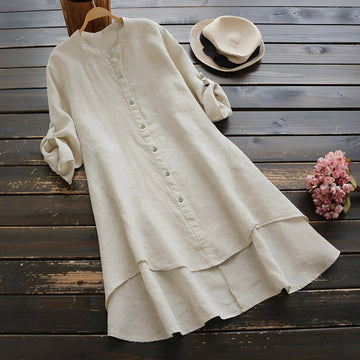 Mildred - Stylish Dress with Buttons