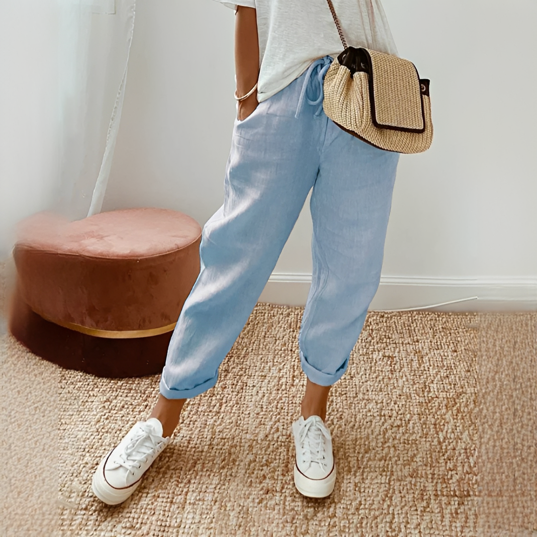 Whitney - Casual Stretch Waist Pants
