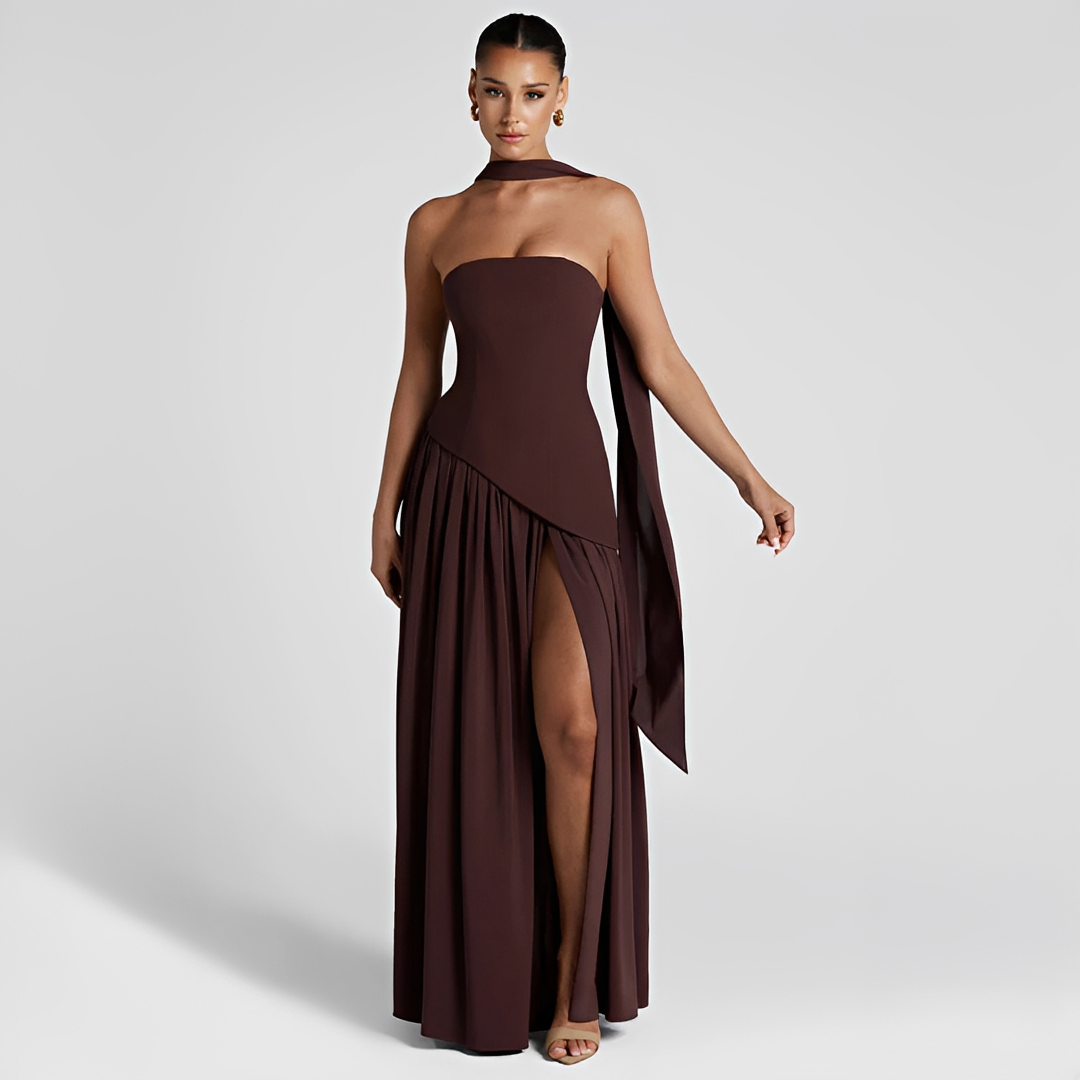 Beatrix - Elegant strapless dress for women