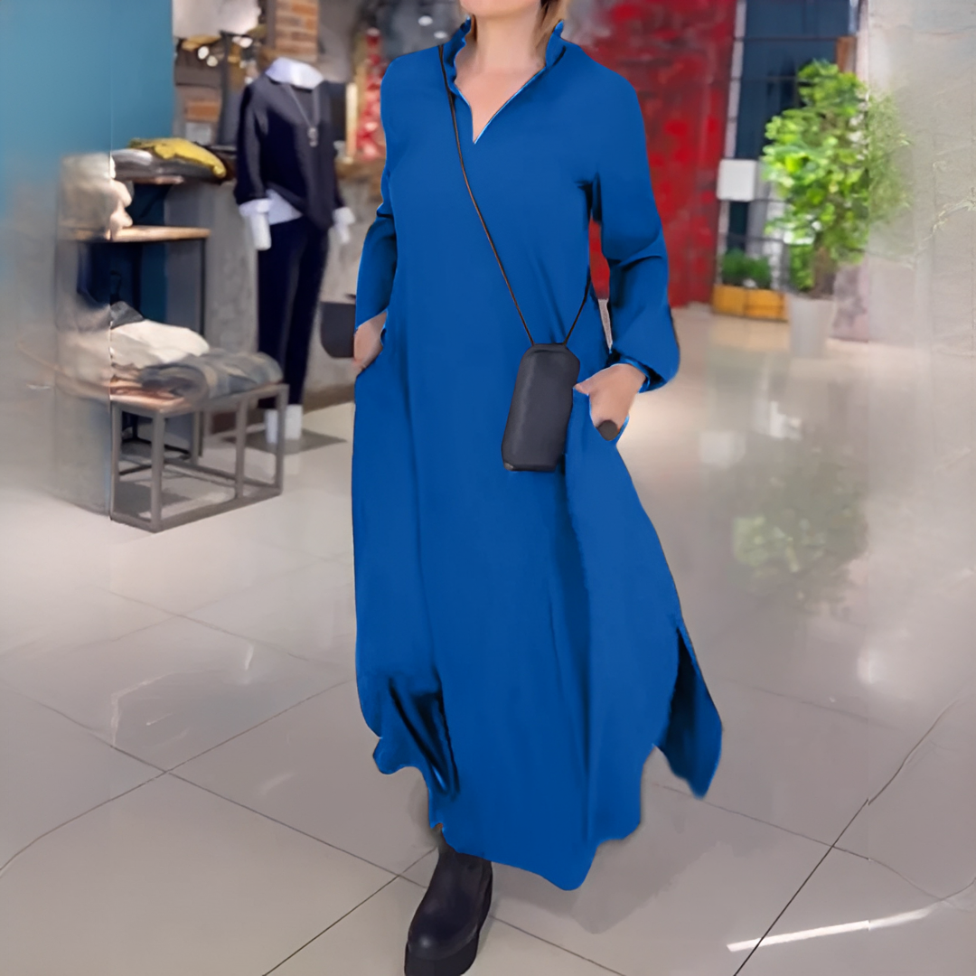 Cassie - Relaxed Dress with Long Sleeves