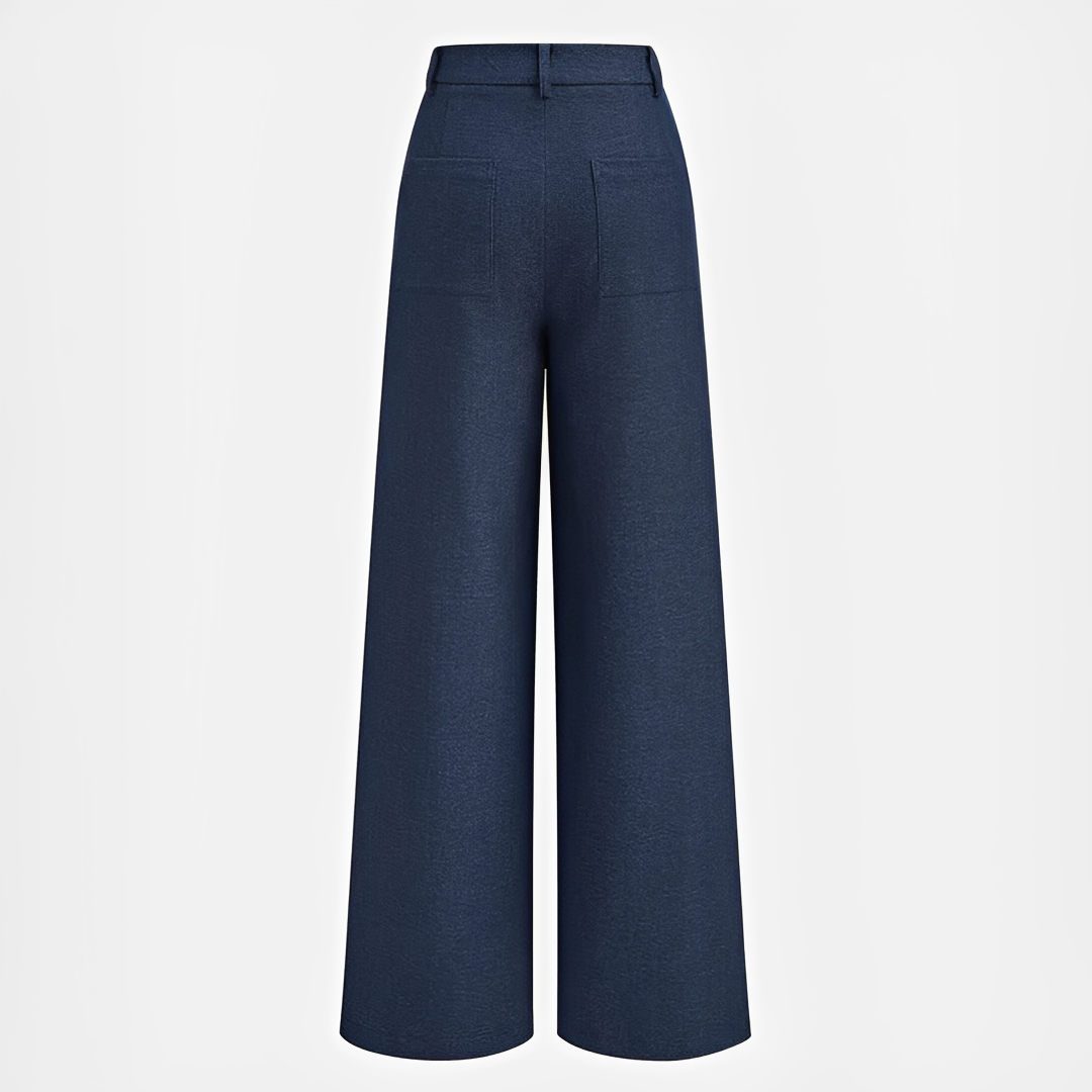Odessa - Relaxed Pleated Wide-Leg Pants