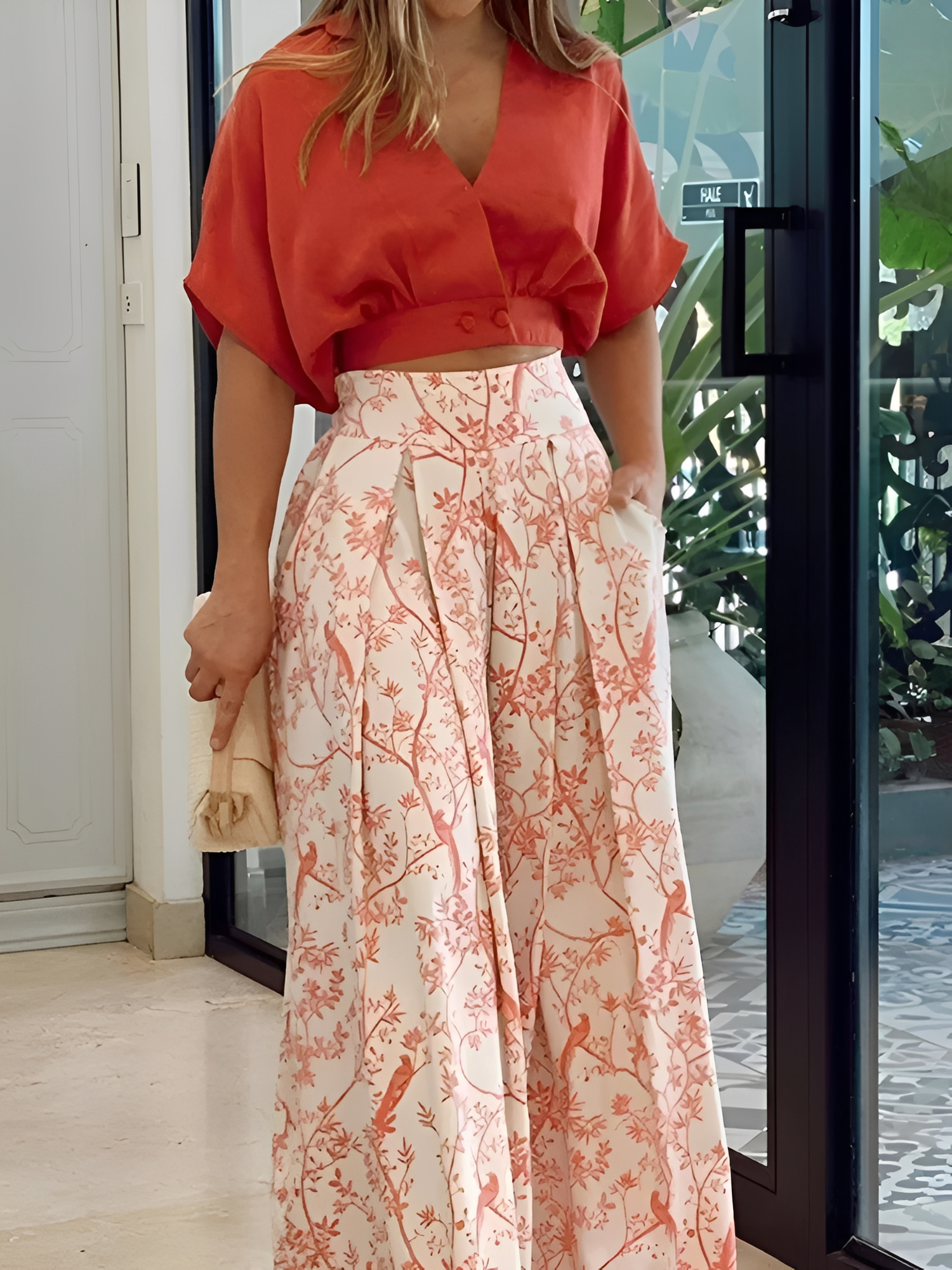 Hennie - Casual, Loose-Fit Printed Set for Women