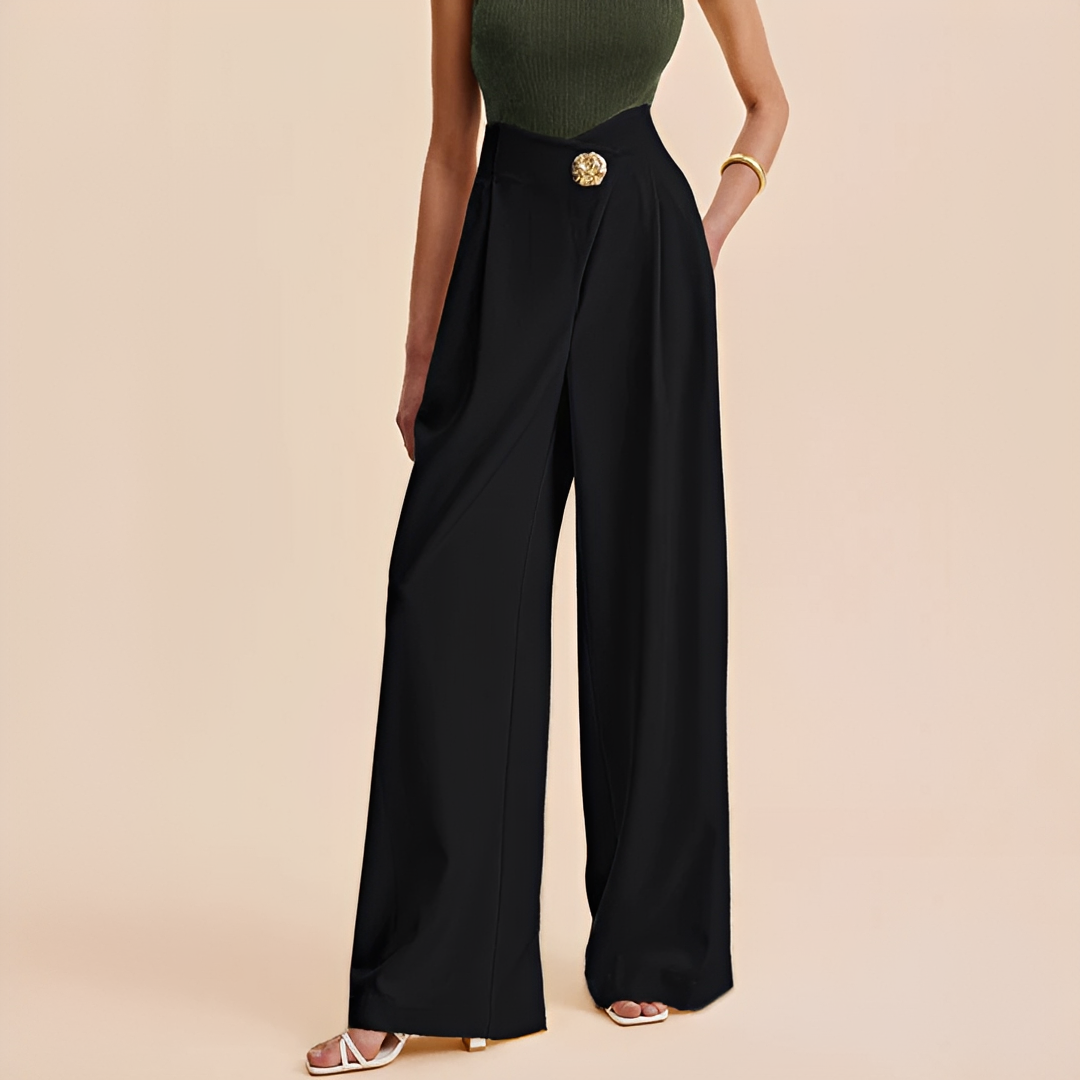 Joyce - High-Waist Wide-Leg Pants