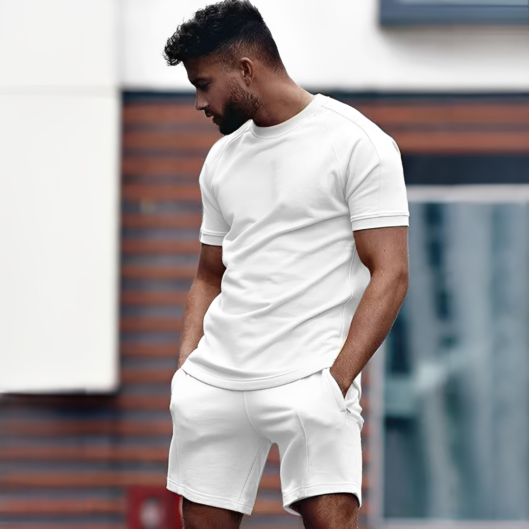 Drake - Men's t-shirt and shorts ensemble - for warm weather