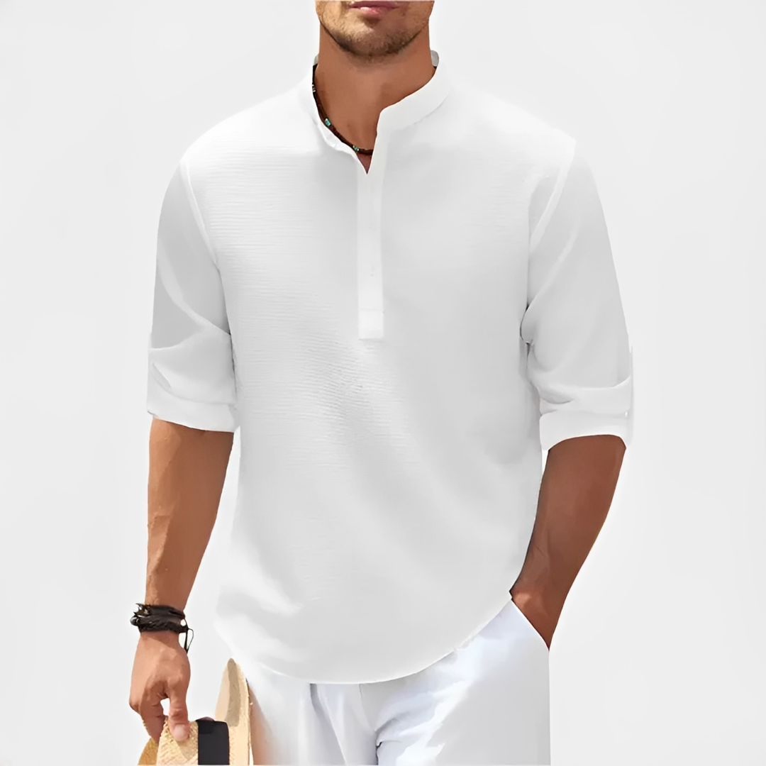 Khenneth - Trendy summer long-sleeve shirt for men