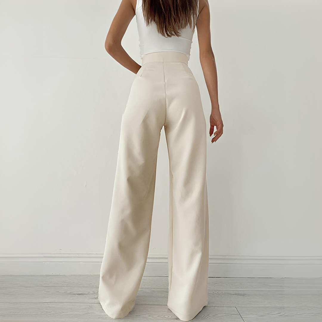 Ezra - Casual Wide Leg Trousers