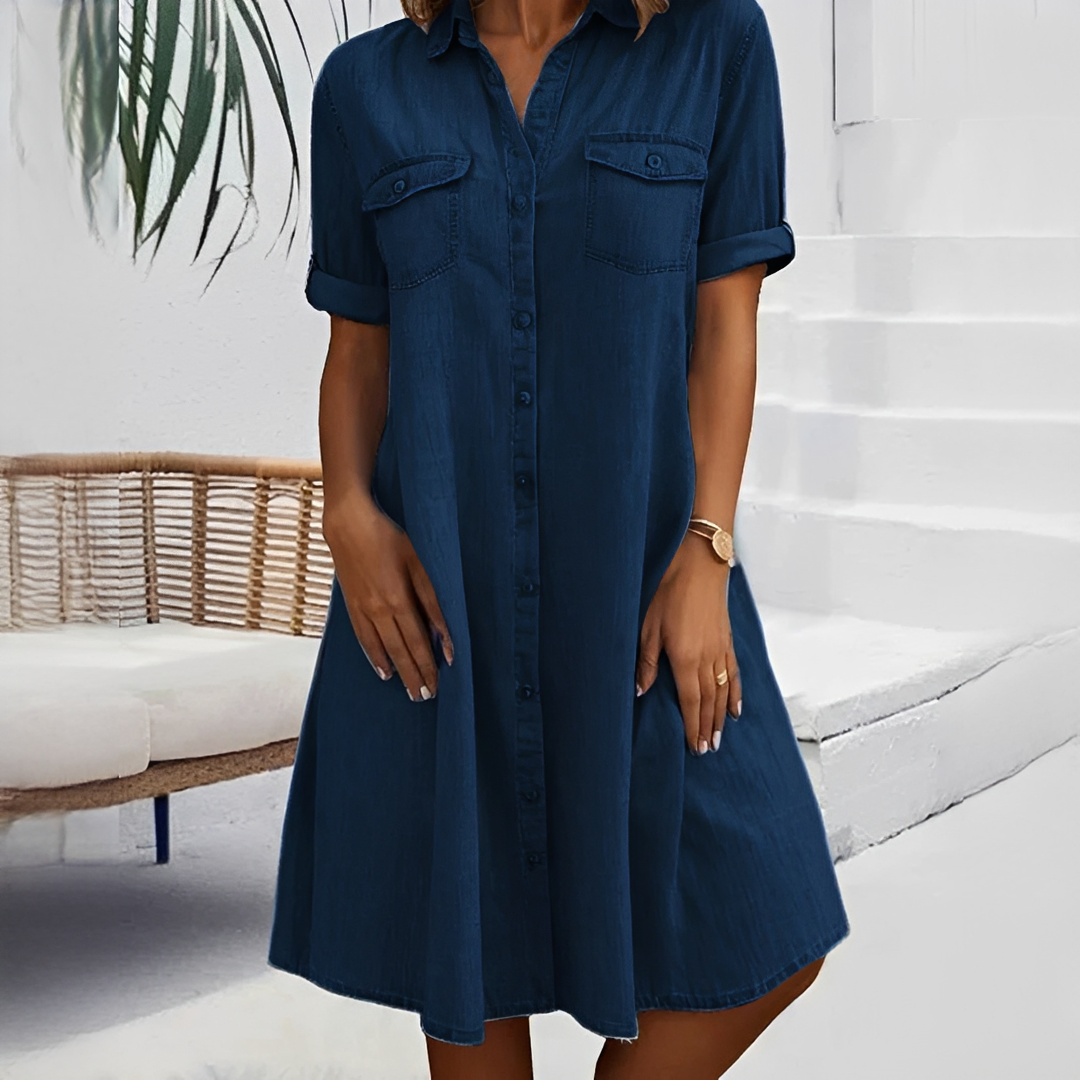 Naomi - Casual Button-Down Short Dress