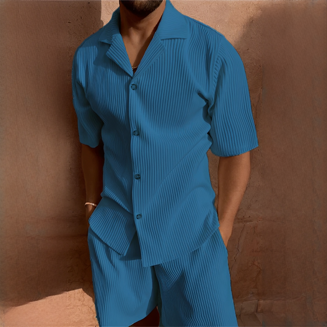 Junmar - Casual shirt and shorts set for men