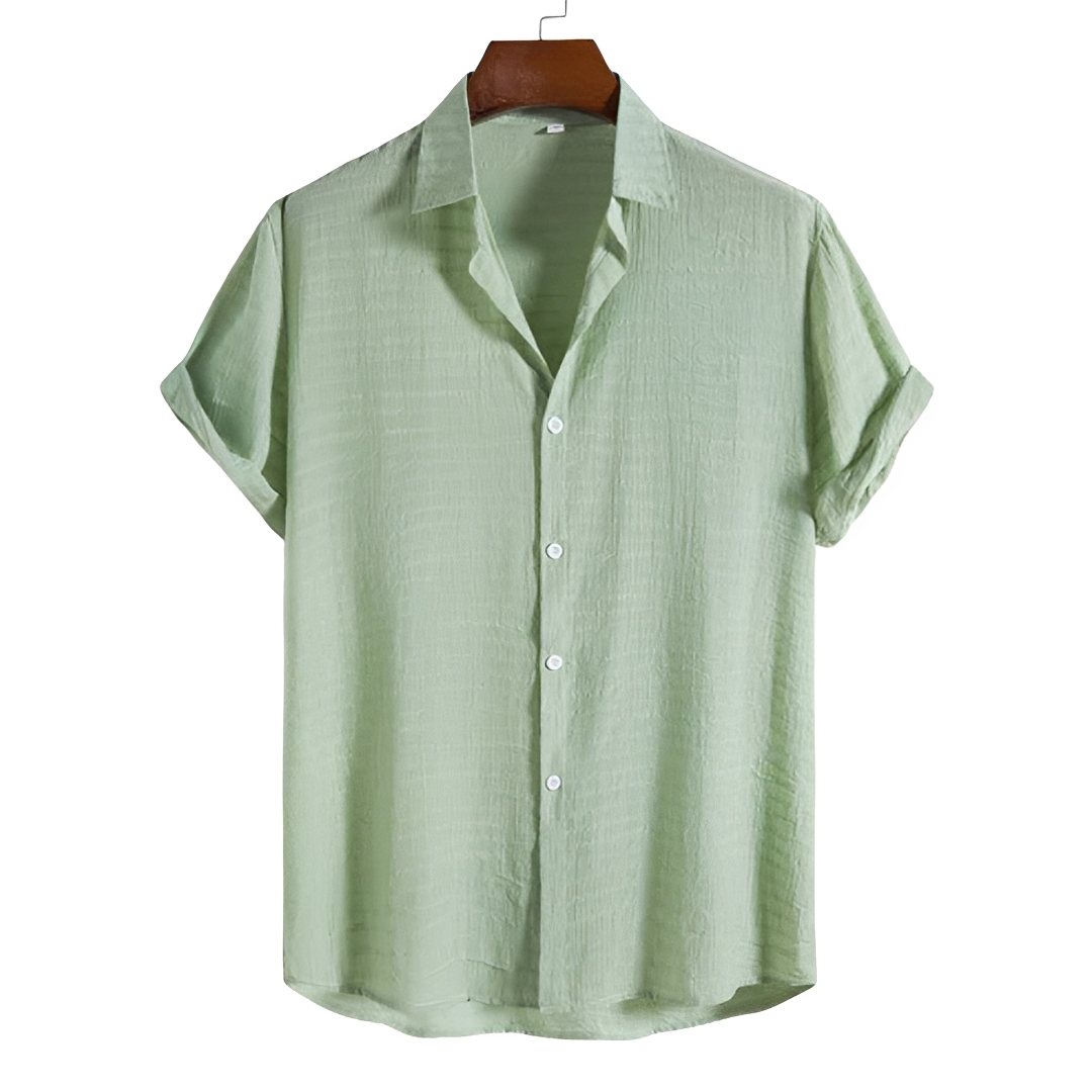 Spencer - Relaxed Button-Up Polo Shirt