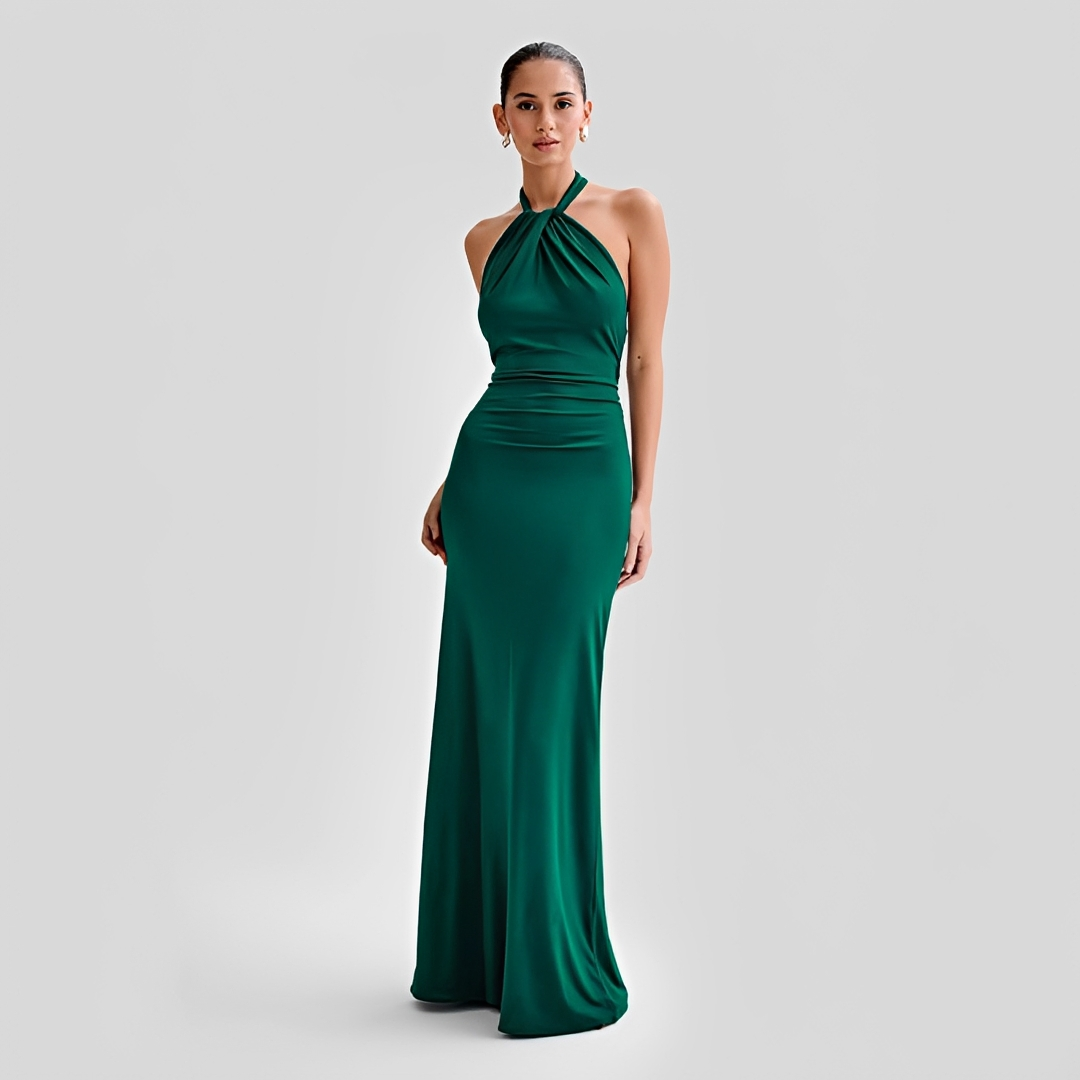 Mabel - Elegant Long Dress with Open Back