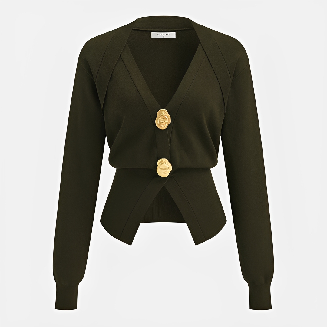 Kisha - Elegant V-Neck Sweater