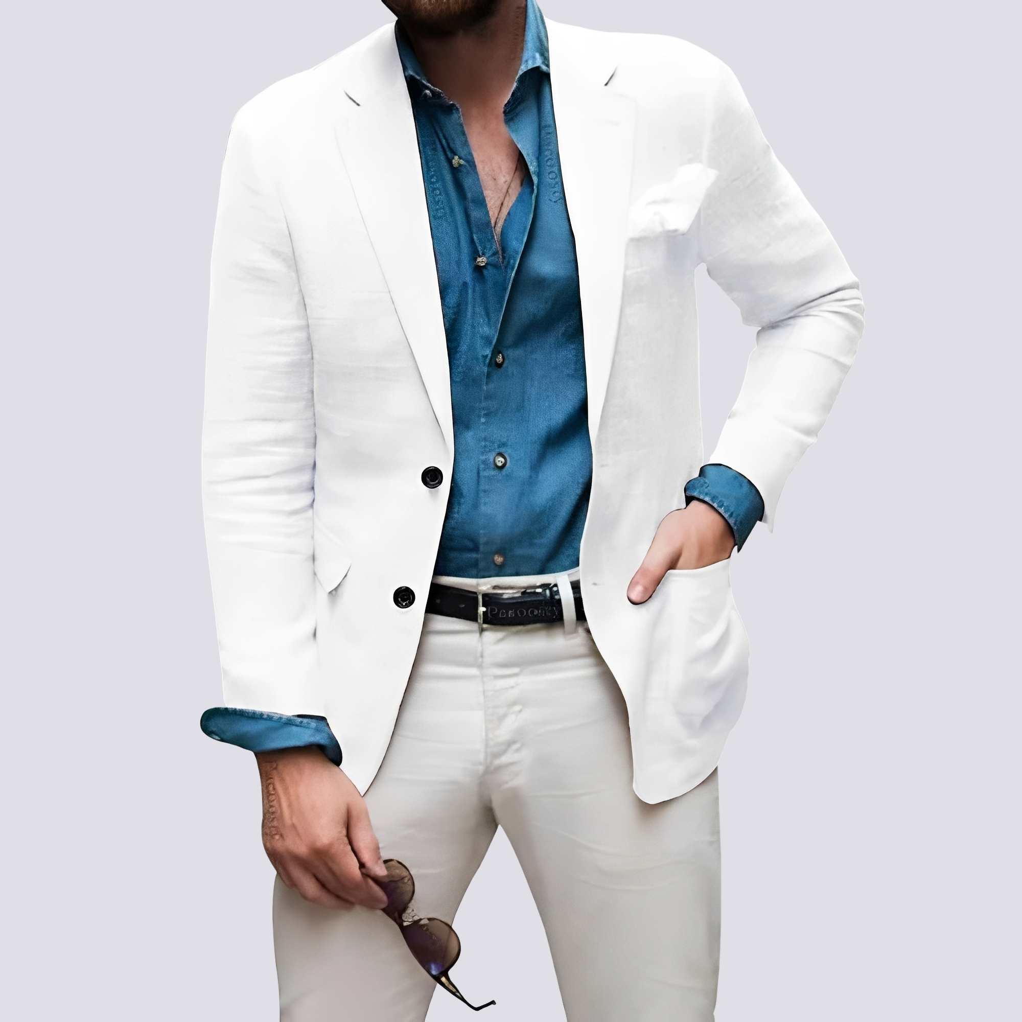 Glenn - Elegant jacket for men with buttons