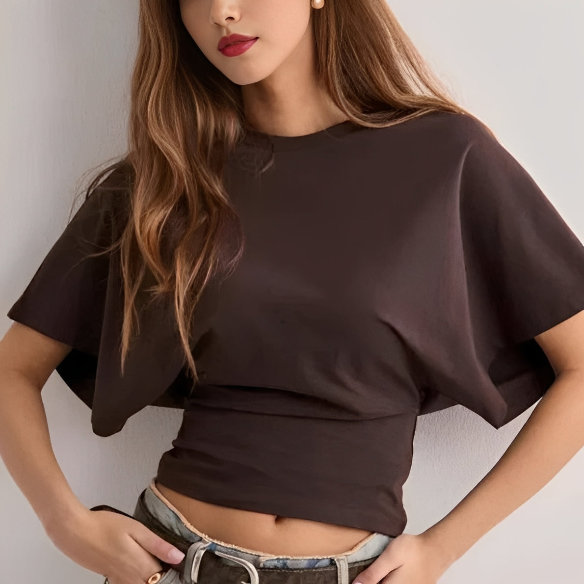 Maggy - Fashionable T-shirt with Loose Sleeves