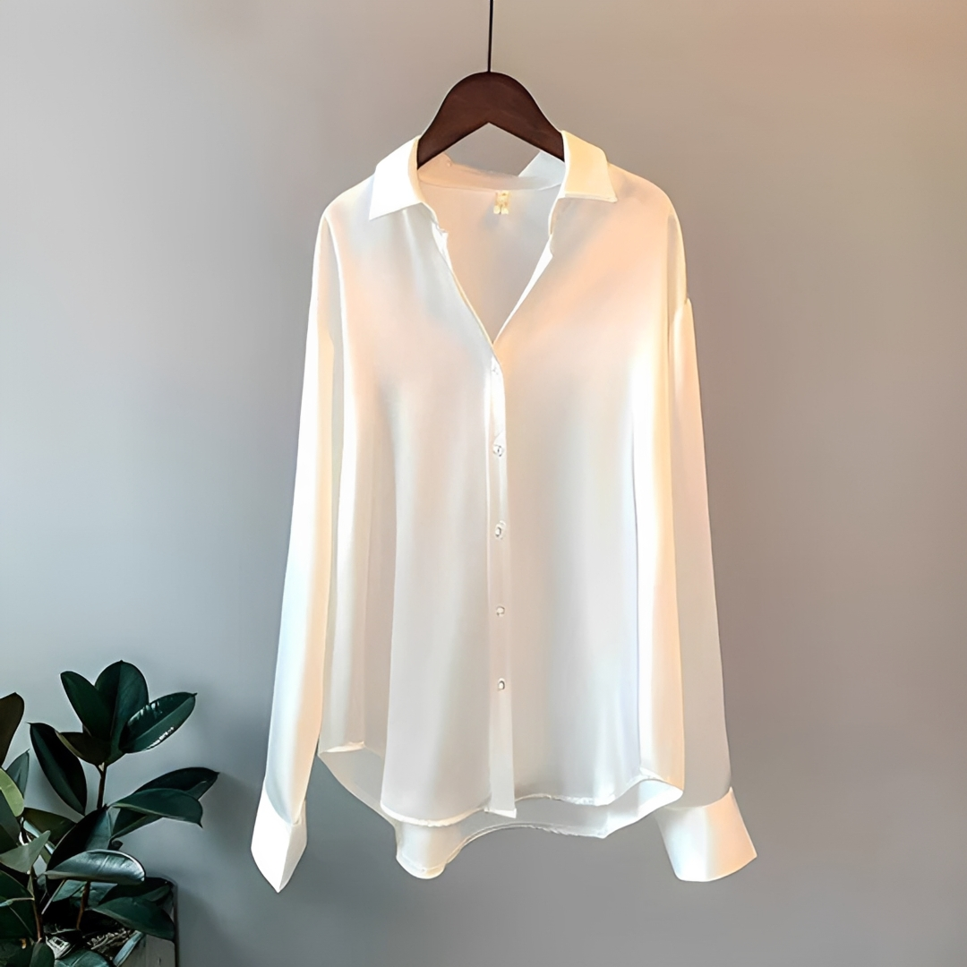 Zaniyah - Glossy Long Sleeved Shirt