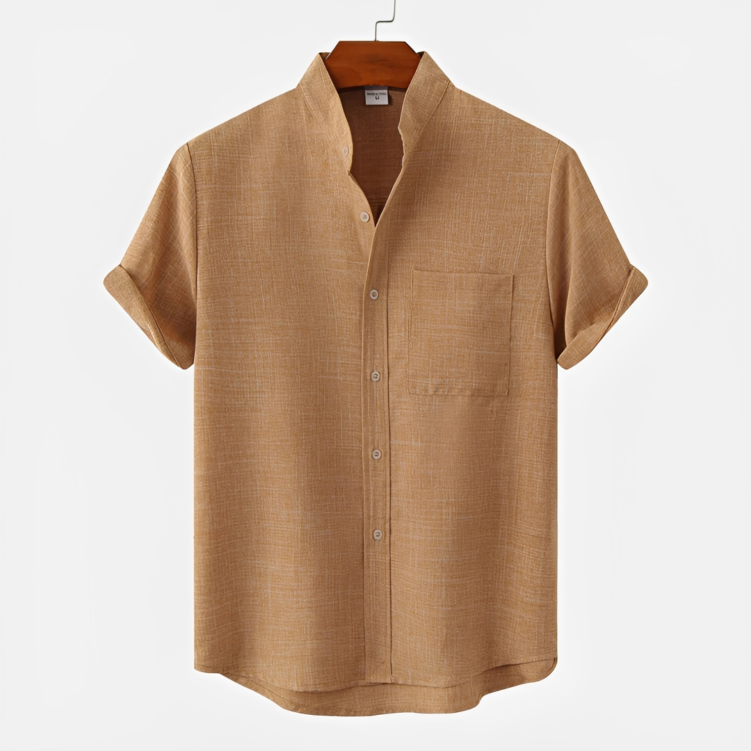 Hayden - Basic Button-Up Polo Shirt