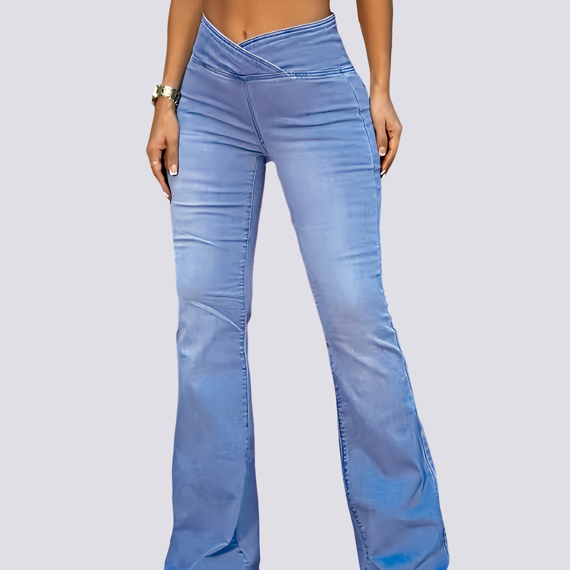 Lexi - Stylish Flared Denim Pants