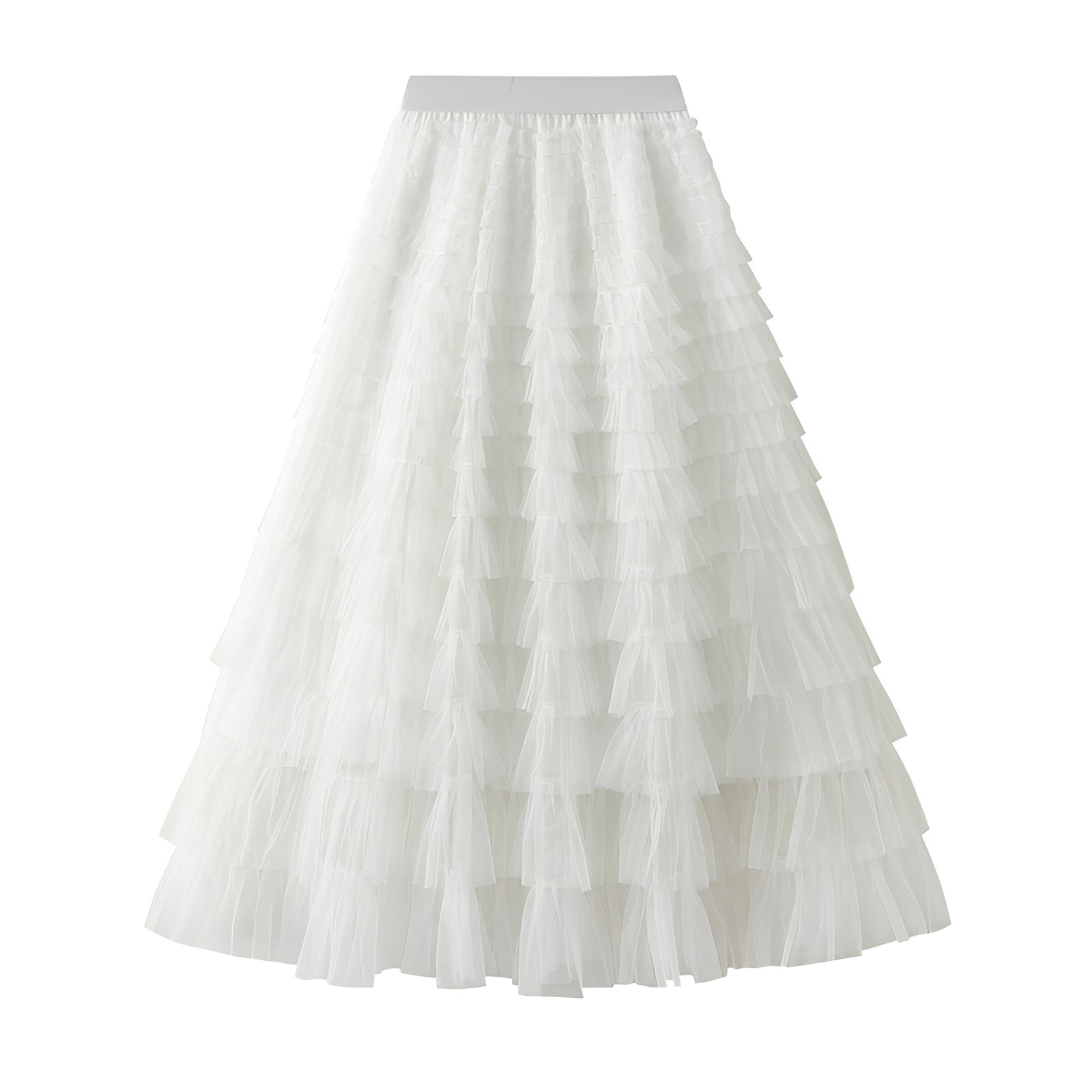 Nastia - Stylish A-line Ruffle Skirt