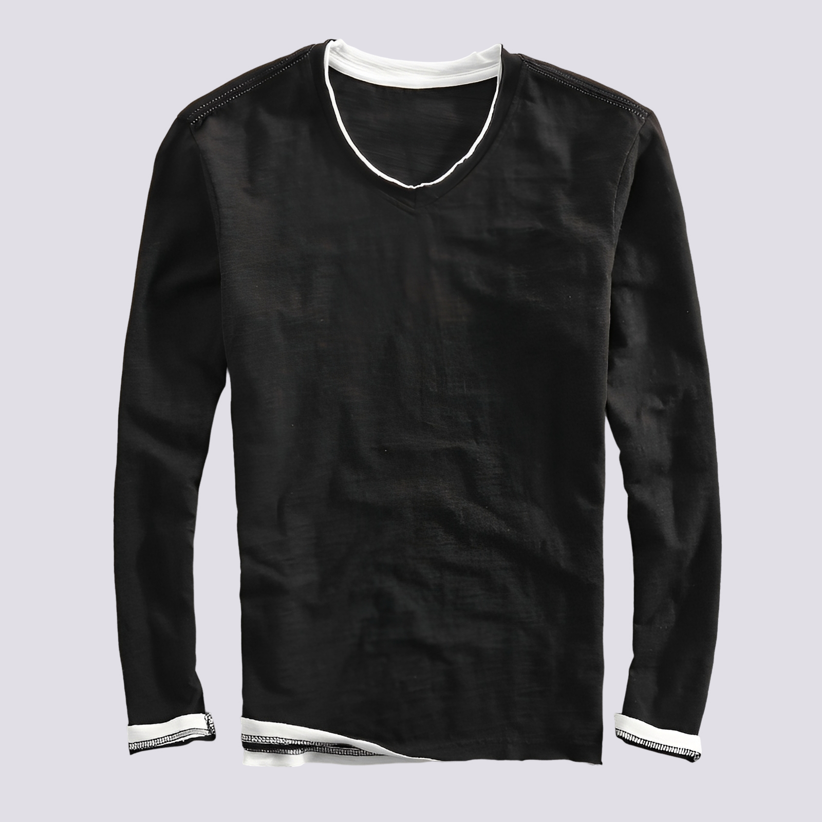 Jack - Trendy Long-sleeved Distressed Shirt