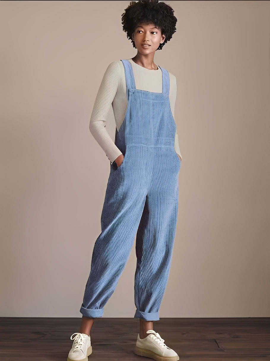 Kristina - Fashionable corduroy jumpsuit for women
