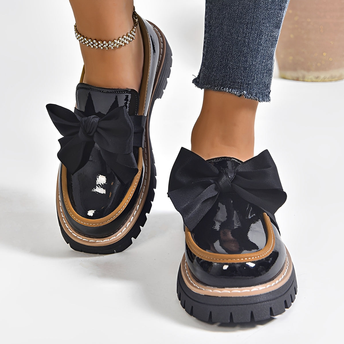 Miley - Trendy Bowknot Loafers