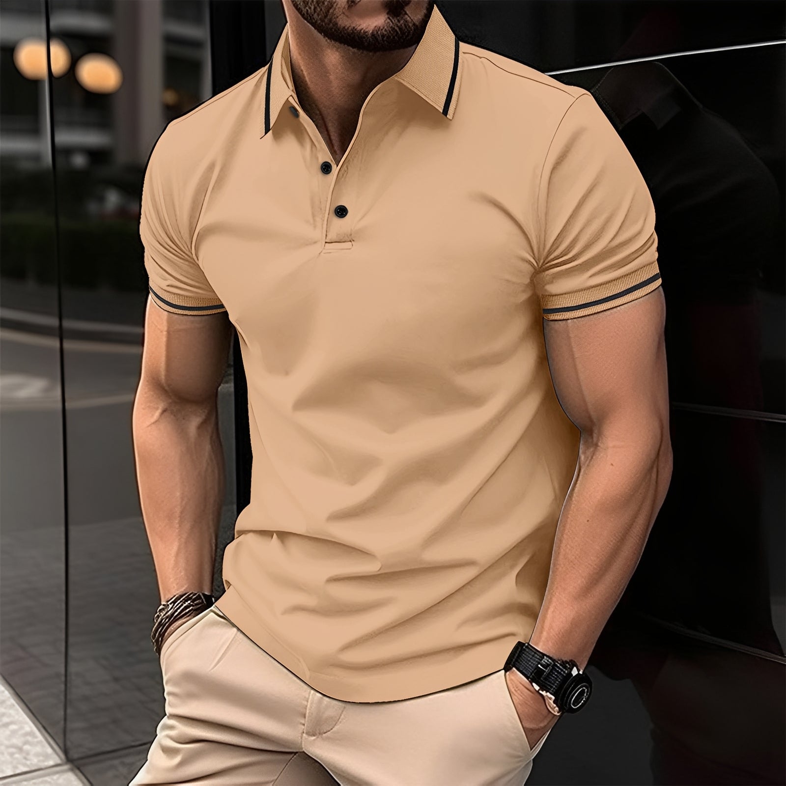 Frank - Stylish Lapel Polo Shirt