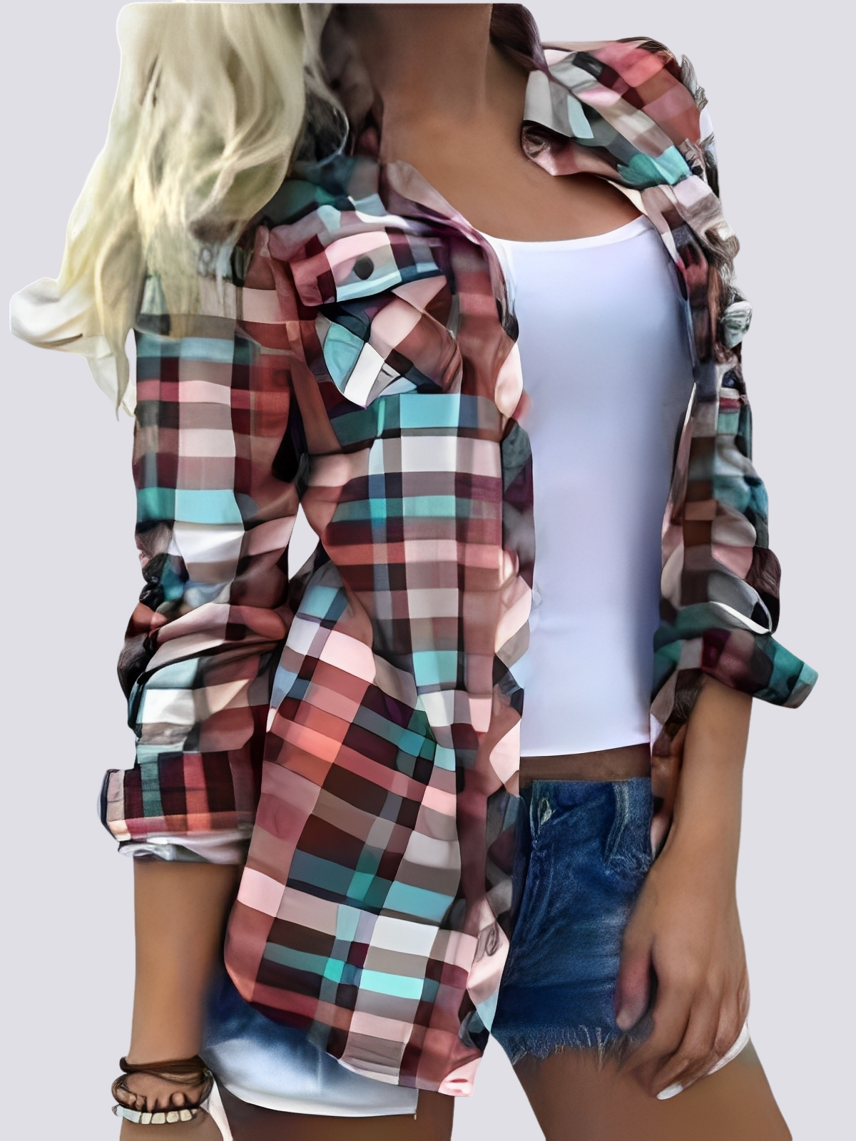 Charlotte - Long-sleeved Colorful Shirt