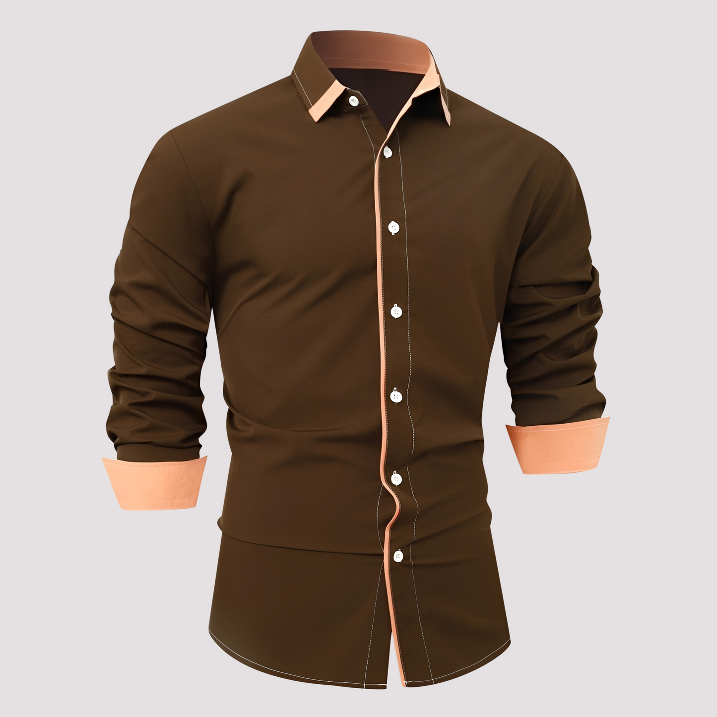 Samuel - Fashionable Long-Sleeve Men's Overshirt