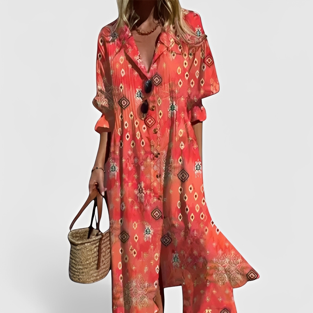 Millie - Stylish floral midi dress