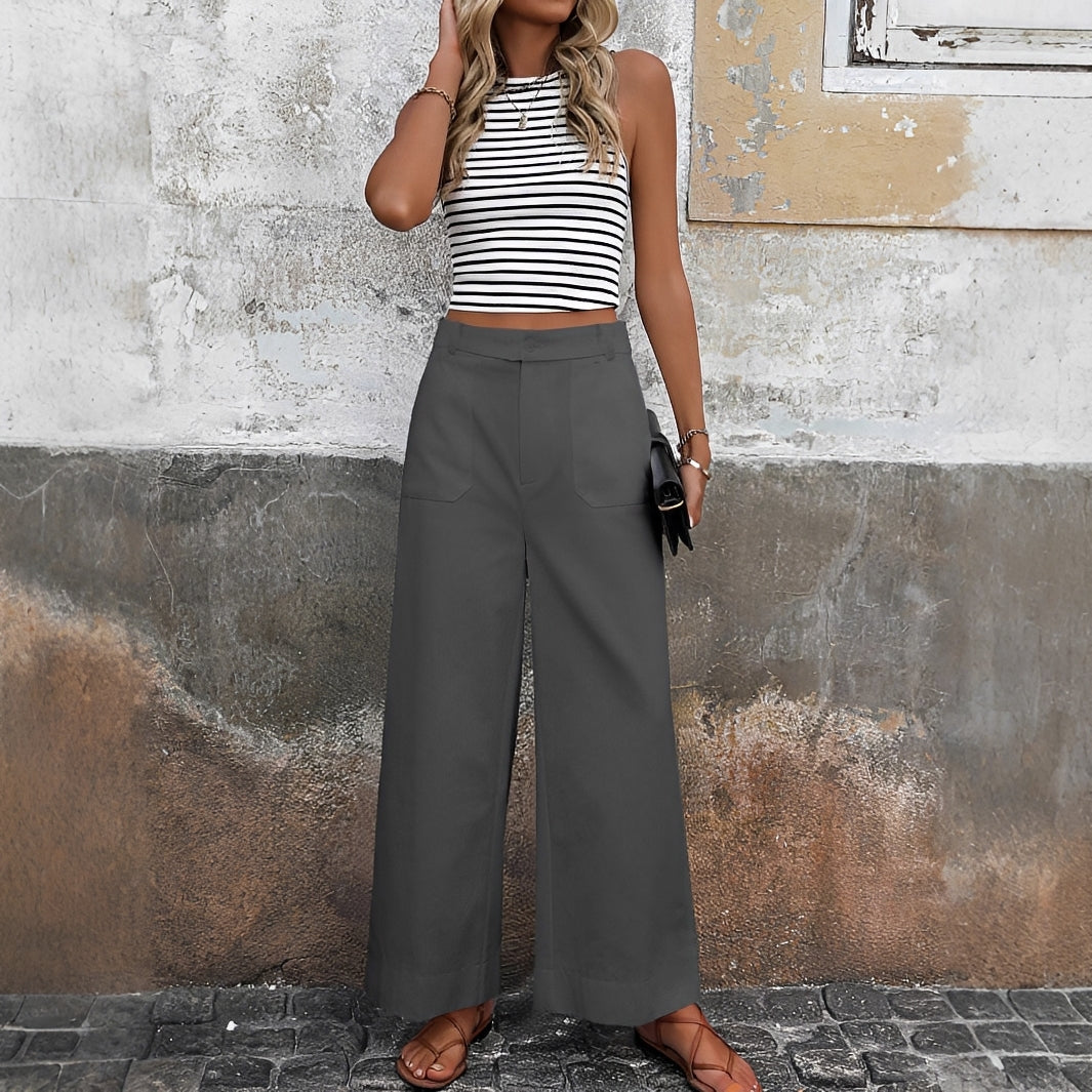 Sofia - High-Waisted Relaxed Pants