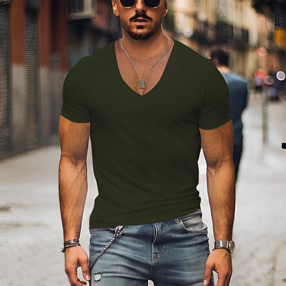 Kenneth - Men's Casual V-neck T-shirt