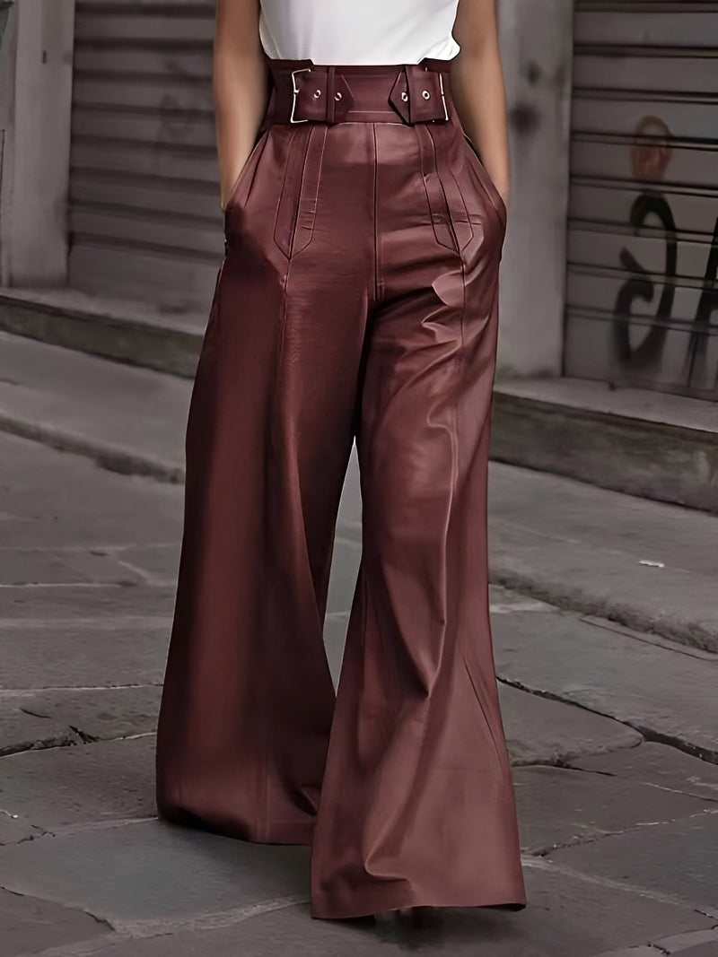 Cathy - Trendy High-waisted Loose Pants