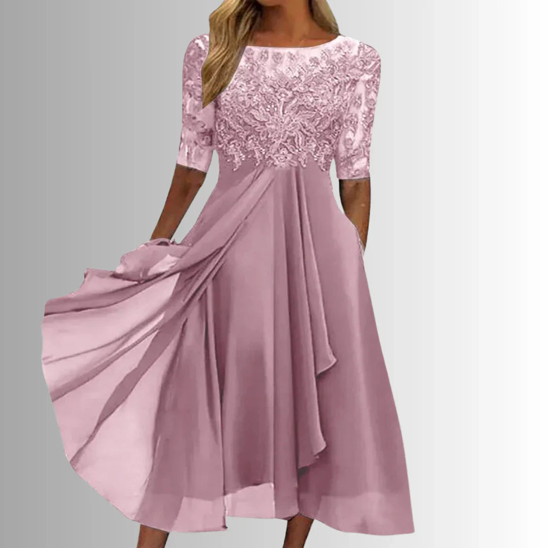 Rhonda- Elegant Women's Lace Dress