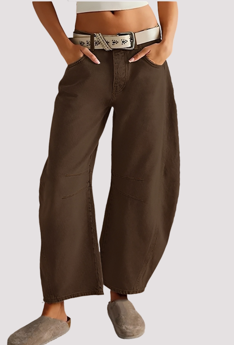 Kendra - Trendy Wide Leg Trousers