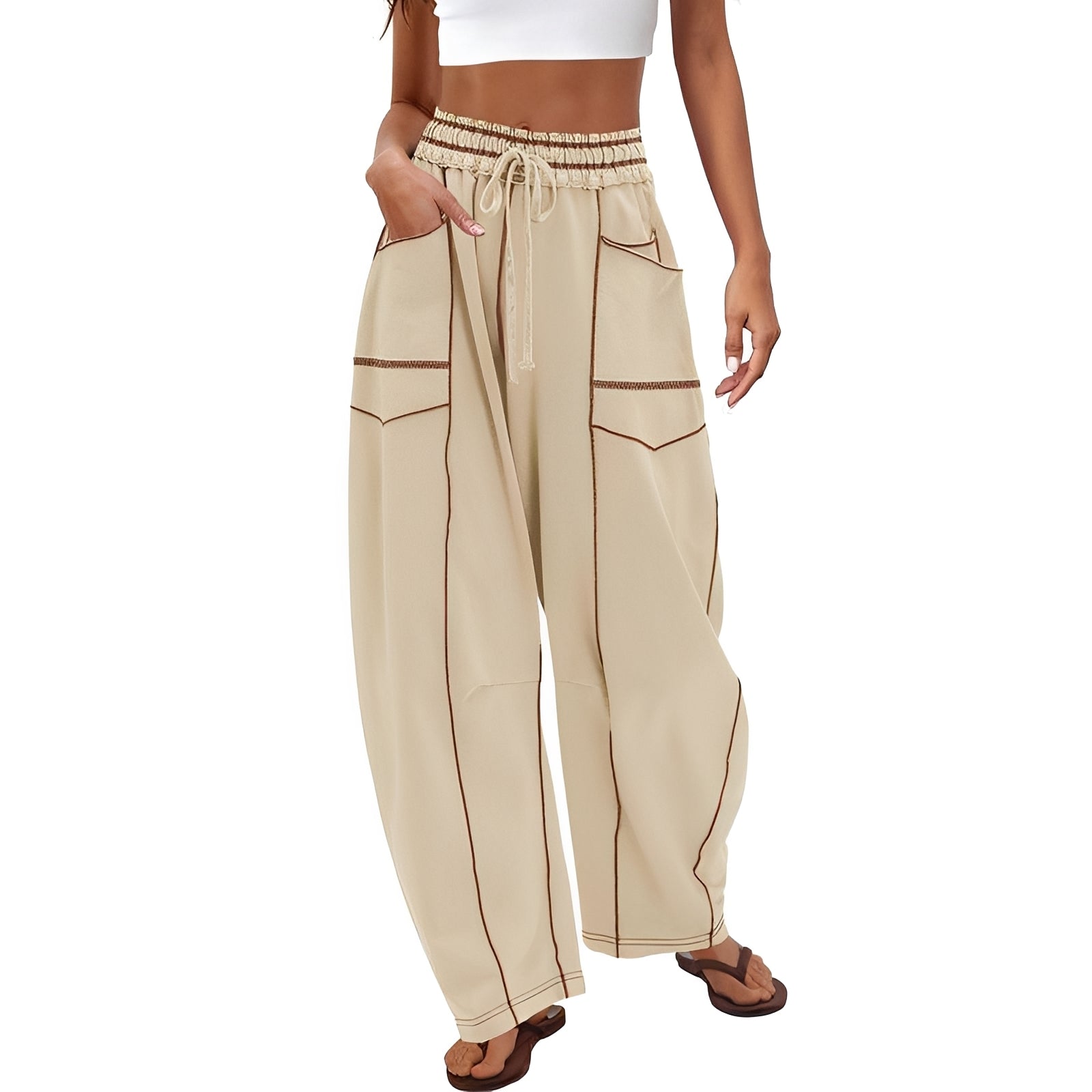 Marianne - Fashionable Wide Legged Trousers