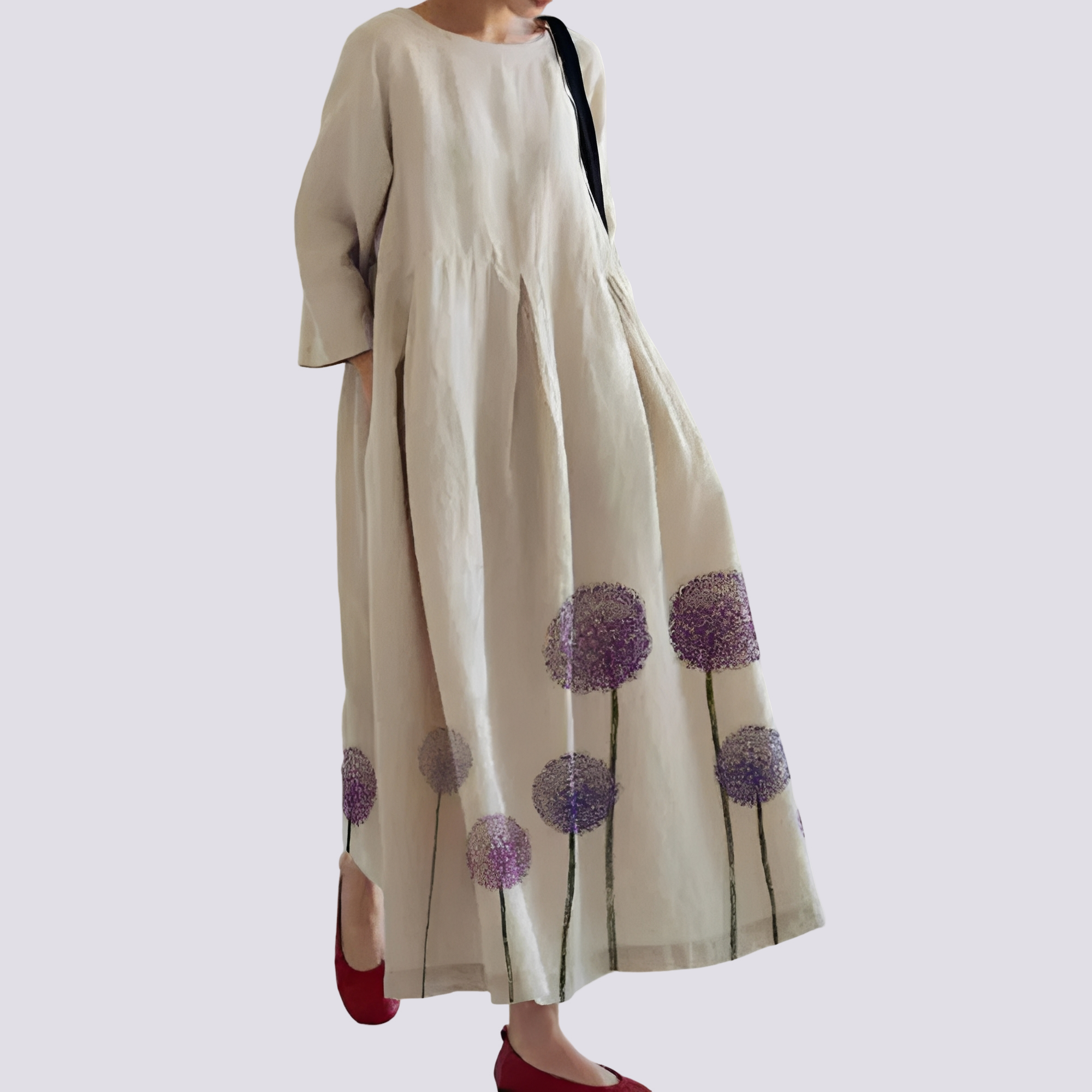 Veronica - Women's loose dress with pockets