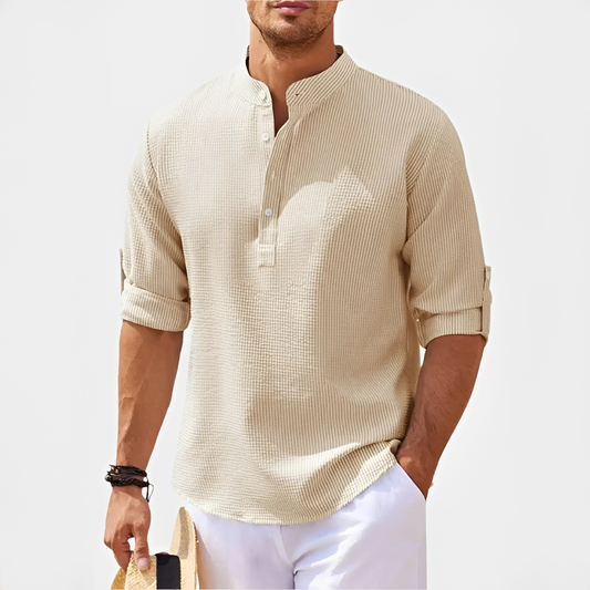 Khenneth - Trendy summer long-sleeve shirt for men