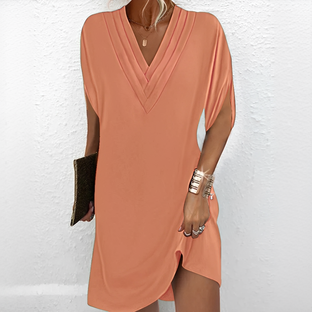 Jazlynn - Dress with Tucks and Wide Sleeves