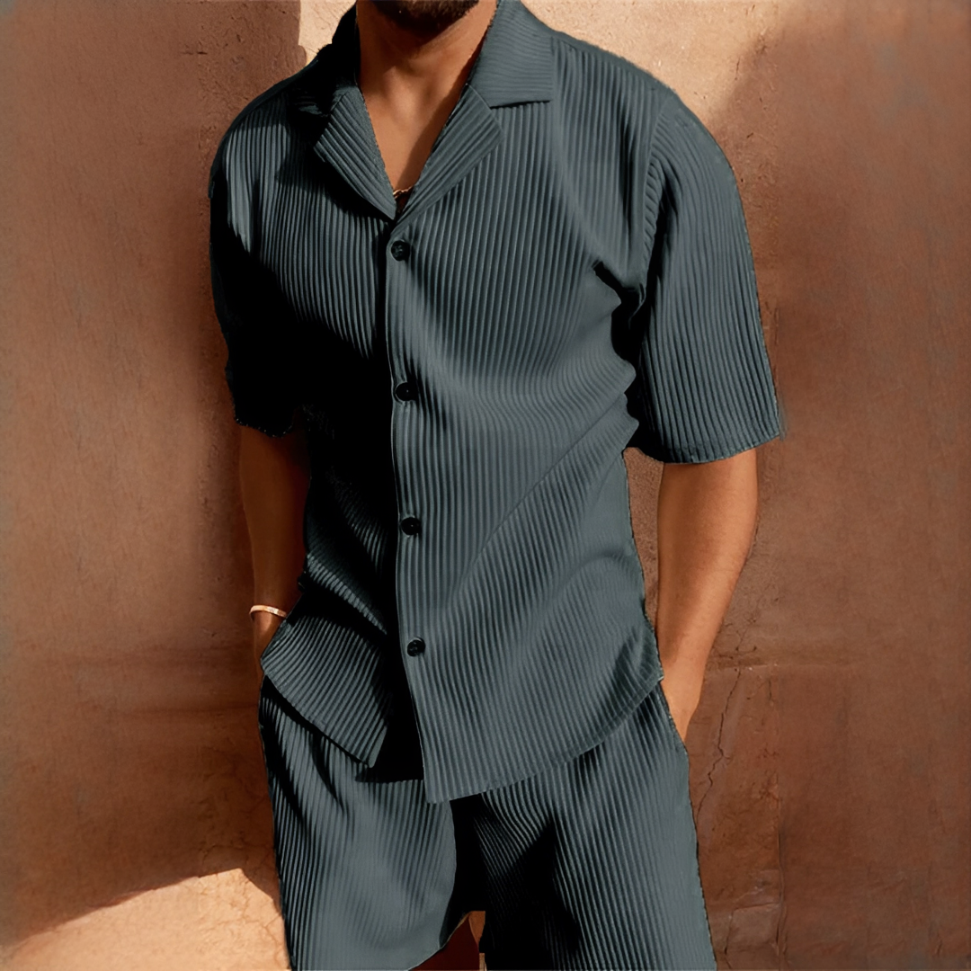 Junmar - Casual shirt and shorts set for men