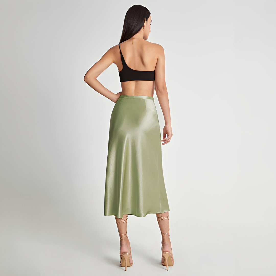 Emilia - Elegant high-waisted midi skirt
