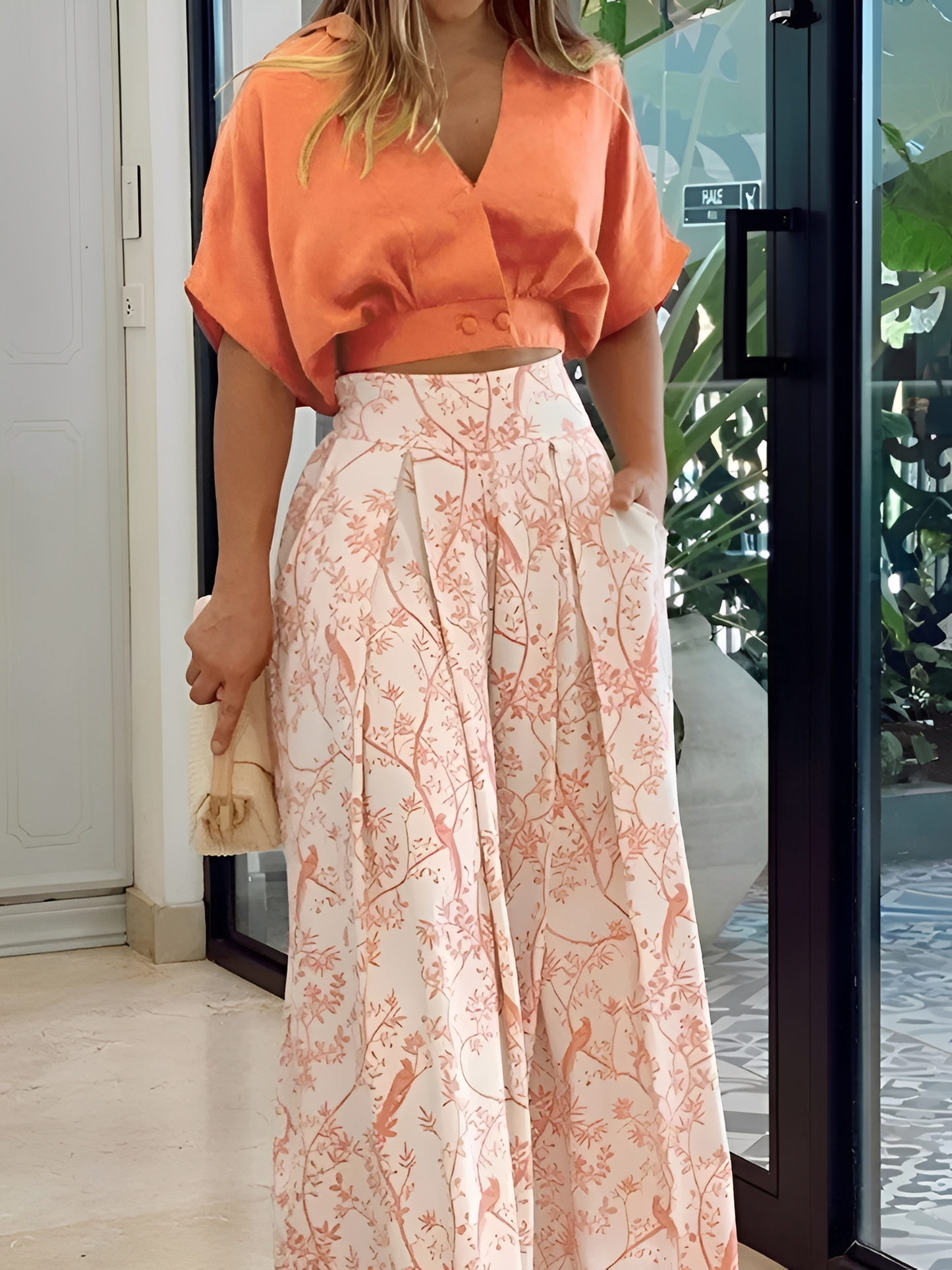 Hennie - Casual, Loose-Fit Printed Set for Women