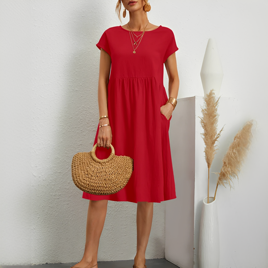 Evalyn - Trendy Mid-Length Dress