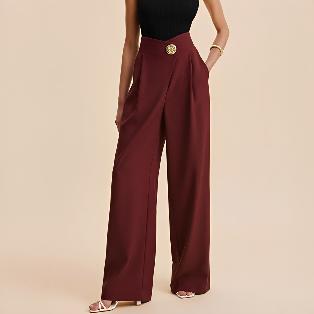 Joyce - High-Waist Wide-Leg Pants