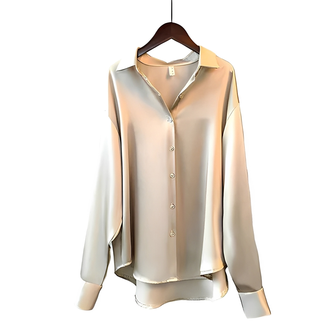 Zaniyah - Glossy Long Sleeved Shirt