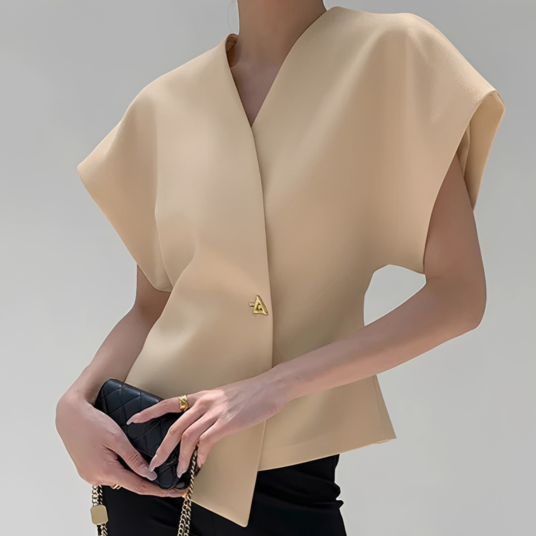 Ariella - Trendy V-neck blouse
