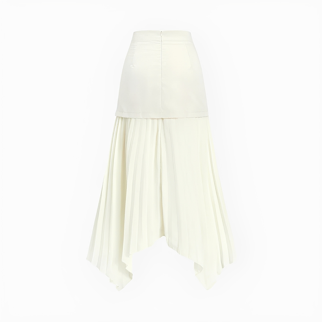 Yoselin - Skirt with Asymmetric Folds